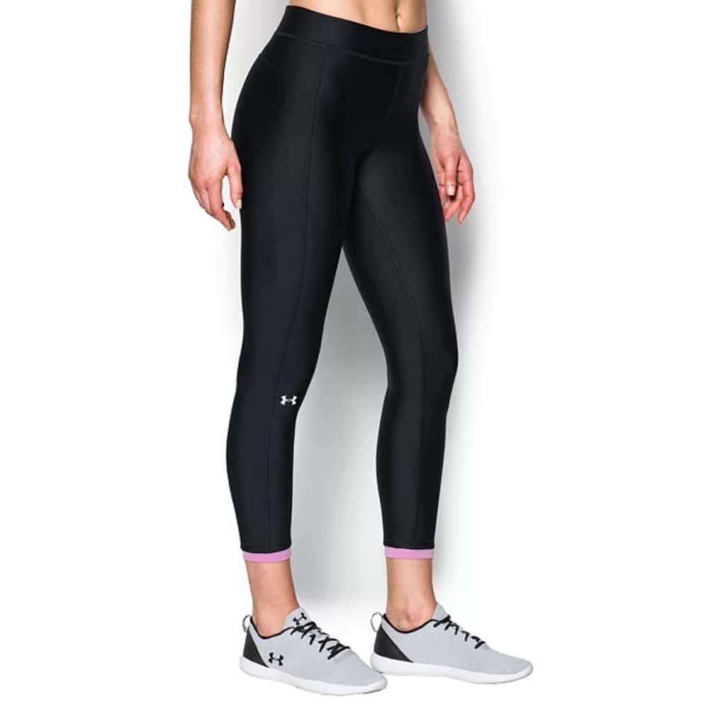NWT Women's Under Armour HeatGear Midrise Ankle Crop Leggings